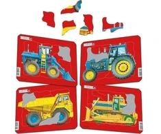 Dėlionė Larsen Cool Larsen Puzzle Heavy Vehicles Mini