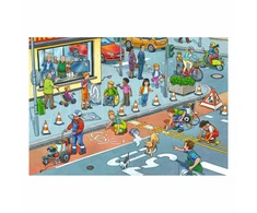 Ravensburger Dėlionė 2x12 vnt. - Statybų aikštelė