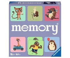 Ravensburger atminties žaidimas „Wild World of Animals memory®“, nuo 4 m.