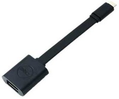 USB adapteris Dell USB-A - USB-C Juodas (adapteris su DNGL tipo USB-C)