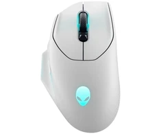 Dell Alienware AW620M - Pelė - dešinei rankai - optinė - 7 mygtukai - su laidu, belaidė - USB, 2,4 GHz - Lunar Light - retail - Box (AW620M-W-DEAM)