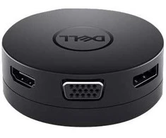DELL DA300, Laidinis, USB 3.2 Gen 2 (3.1 Gen 2) Type-C, 10,100,1000 Mbit/s, Juoda, 3840 x 2160 pikselių, Dell