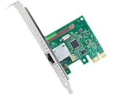 Dell „Intel“ vieno prievado 1 gigabito serverio adapteris Ethernet PCIe