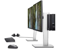 Laikiklis DELL MFS22, 5,8kg, 48,3 cm (19"), 68,6 cm (27"), 100 x 100 mm, Aukščio reguliavimas, Sidabras, Juoda
