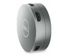 DELL 6 viename USB-C daugiaprievadis adapteris – DA305, laidinis, USB 3.2 Gen 2 (3.1 Gen 2) Type-C, 10, 100, 1000 Mbit/s, sidabrinis, 3840 x 2160 pikselių, Dell