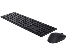 DELL Pro Klaviatūra ir pelė - KM5221W - UK (QWERTY) - Juodas, Full-size (100%), Wireless, RF belaidė, QWERTY, Juodas, su pele