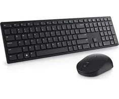 DELL Pro Klaviatūra ir pelė - KM5221W - UK (QWERTY) - Juodas, Full-size (100%), Wireless, RF belaidė, QWERTY, Juodas, su pele