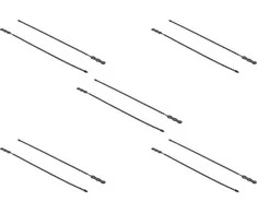 Delock 18966 - Beaded cable tie - Polyamide - Juodas - -40 - 85 °C - 21 cm - 4.5 mm