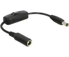 Delock Adapterkabel DC 5,5 x 2,5 mm Stecker > DC 5,5 x 2,5 mm