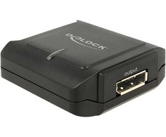 DeLOCK 11464, Displayport 20 kontaktų, DC 5V, Displayport 20 kontaktų, Juoda