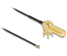 Antena RTV Delock DELOCK Antennenkabel SMA 90° PCB Buchse zum Einbau zu I-PEX
