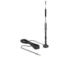 Delock 12417 - 5 dBi - 0.7 - 0.96 / 1.71 - 2.7 GHz - 50 ? - Omni-directional antena - SMA - Vertical polarization