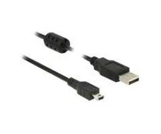 Delock kabelis USB 2.0 Type-A kištukas > USB 2.0 Mini-B kištukas 1,5 m juodas