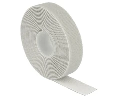 Delock Klett-Kabelbinder L 3 m x B 20 mm Rolle grau