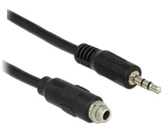 Kabelis Delock DeLOCK 1m, 2x3.5mm kabelis audio 3.5mm Juodas