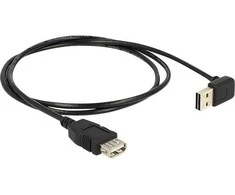 Delock Verlängerungskabel USB 2.0 Typ-A gewinkelt > USB 2.0 Typ-A juodas 2m