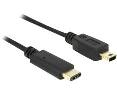 USB kabelis Delock USB- C - 2,5 m Juoda (83336)