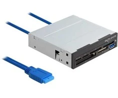 Delock 91759 - CF - CF Type II - MMC - MMC Mobile - MMC+ - MMCmicro - MS Micro (M2) - MS PRO - MS PRO Duo - MS Pro-HG,... - Juodas - Pilkas - 3.5" - 5000 Mbit/s - Metal - Linux Kernel 5.8+ Windows 8.1/8.1-64/10/10-64
