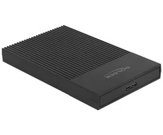 Delock 42011 - HDD/SSD enclosure - 2.5" - Serial ATA III - 5 Gbit/s - USB connectivity - Juodas