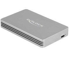 „DeLOCK 42018“, SSD korpusas, M.2, M.2, 40 Gbit/s, USB jungtis, sidabrinis
