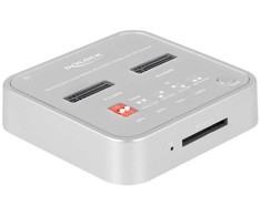 „Delock“ prijungimo stotelė, skirta 1 x M.2 NVMe SSD + 1 x M.2 SATA SSD