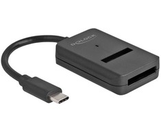 DLC DeLOCK 64198 knyginių kompiuterių dokas / jungčių replikatorius C tipo USB Juoda