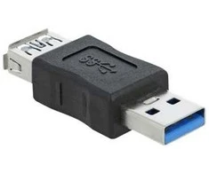 Adapteris USB Delock USB-A - USB-A Juodas (66497)
