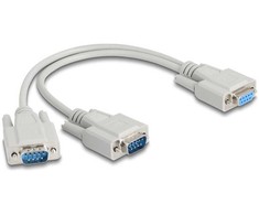 DeLOCK 67160, Smėlio spalvos, 0,3 m, DB-9, Kištukas, Kištukas, Tiesus