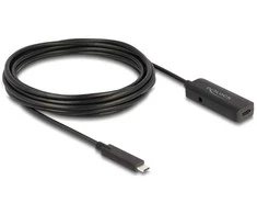 Kabelis USB Delock USB-C - USB-C 5 m Juodas (80028)