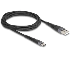 Kabelis USB Delock USB-A - USB-C 2 m Juodas (81122)