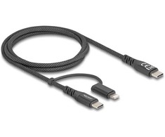 DeLOCK 81170, 1 m, USB C, USB C/Lightning, USB 2.0, Juodas