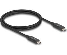 Delock USB 80 Gbps kabelis USB C tipo kištukas į kištuką, 16K 60 Hz PD 3.1 240 W E-Marker bendraašis, 1 m, juodas
