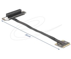 Delock DELOCK Adapteris Mini PCIe Stecker zu PCIe 3.0 x8 Slot 90°