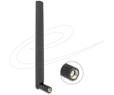 Delock WiFi 7 Antenne RP-SMA Stecker 2,0 - 4,4 dBi 17 cm omnidirektional mit Kippgelenk juodas