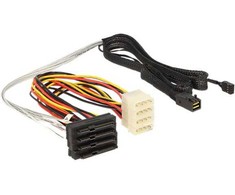 DeLOCK 83391, 1 m, 1 x Mini SAS HD x 4 SFF 8643, 4 x SAS 29p SFF 8482, Kištukas/Lizdas, Daugiaspalvis