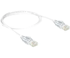 Patchkabel Delock RJ45 Cat6 U/UTP 1.00m baltas slim