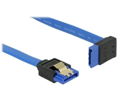 DeLOCK 84995, 0.2 m, SATA III, SATA 7-pin, SATA 7-pin, Male/Male, Juodas, Mėlyna