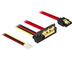 Delock Kabelis SATA 6 Gb/s 7 Pin Buchse + Floppy Power 4 Pin Buchse > SATA 22 Pin