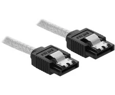 Delock SATA 6 Gb/s kabelis 20 cm, skaidrus