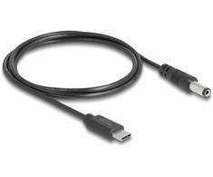 Kabelis USB Delock USB-C - DC 5.5 x 2.1 mm 1 m Juodas (85397)