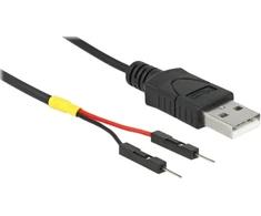 Delock A tipo USB maitinimo kabelis iki 2 x kištuko vieno maitinimo 10 cm