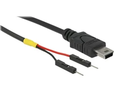 Delock USB Stromkabel Mini-B auf 2 x Pfostenstecker einzeln Strom 10 cm