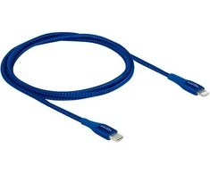 Delock Atblokuokite duomenų ir įkrovimo laidą USB Type-C™ prie žaibo mėlynumo 1 m MFi