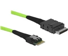 Delock 85801 – 0,5 m – OCuLink SFF-8611 – Slim SAS SFF-8654 – Tiesus – Tiesus – Vyriškas / Vyriškas
