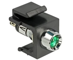 Delock Keystone LED grün 6 V, juodas