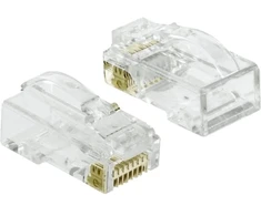 Delock RJ45 Crimp+Cut+Curve kištukas Cat.6 UTP 20 vnt