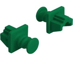 Delock RJ45 lizdo apsauga nuo dulkių 10 vnt. žalia (86512)
