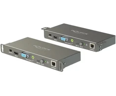 DeLOCK 87732, Juodas, Metal, 3840 x 2160 pikselių, 1920 x 1080,3840 x 2160 pikselių, HDMI/RJ-45, 100 - 240 V