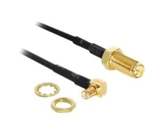 Delock RP-SMA Buchse zum Einbau > MCX 90° Stecker
