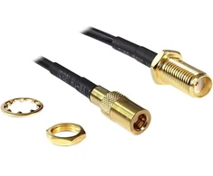 DeLOCK 88584, 0.2 m, Juodas
